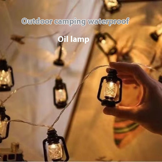 Camping Ambience Light LED Retro Kerosene Bottle Light