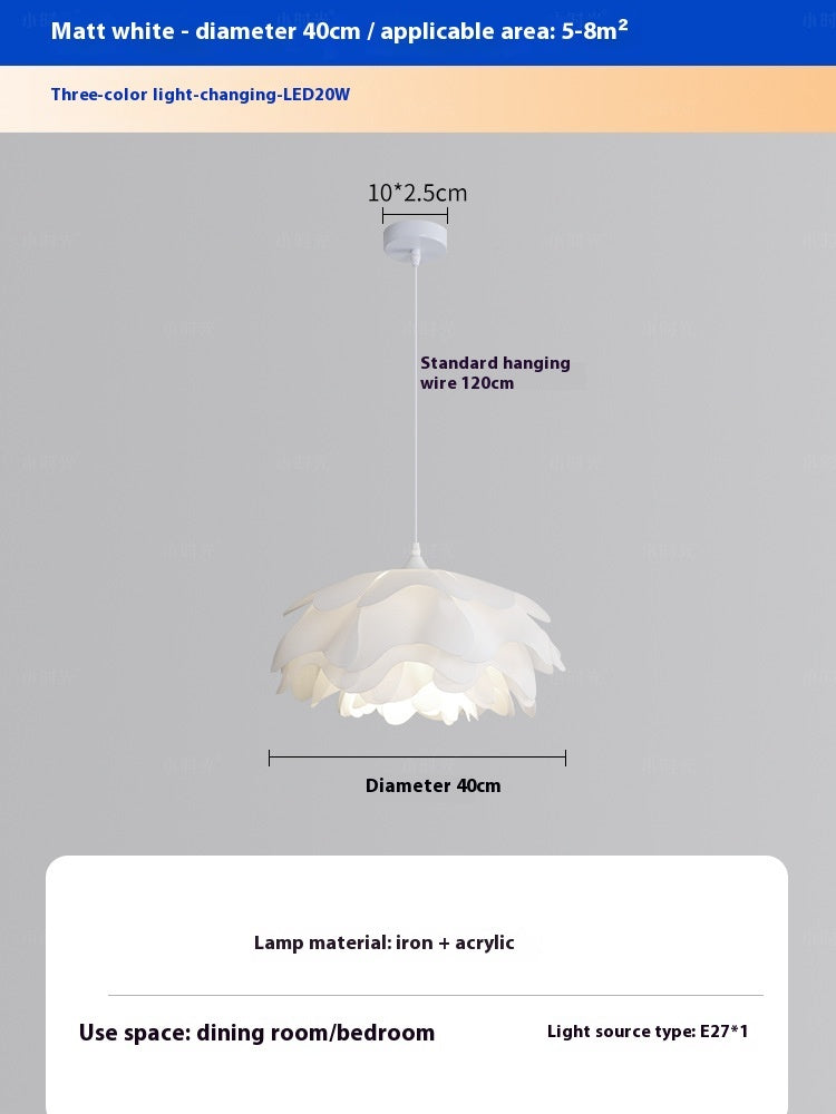 French Cream Style Bedroom Chandelier Modern Minimalist
