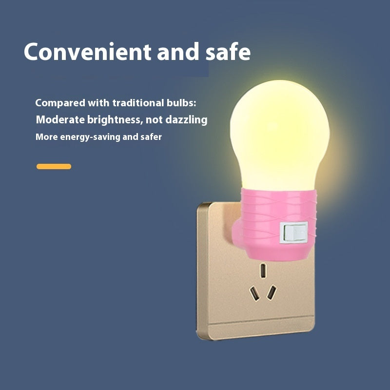 Plug-In Bedside Baby Night Feeding Energy-saving Lamp