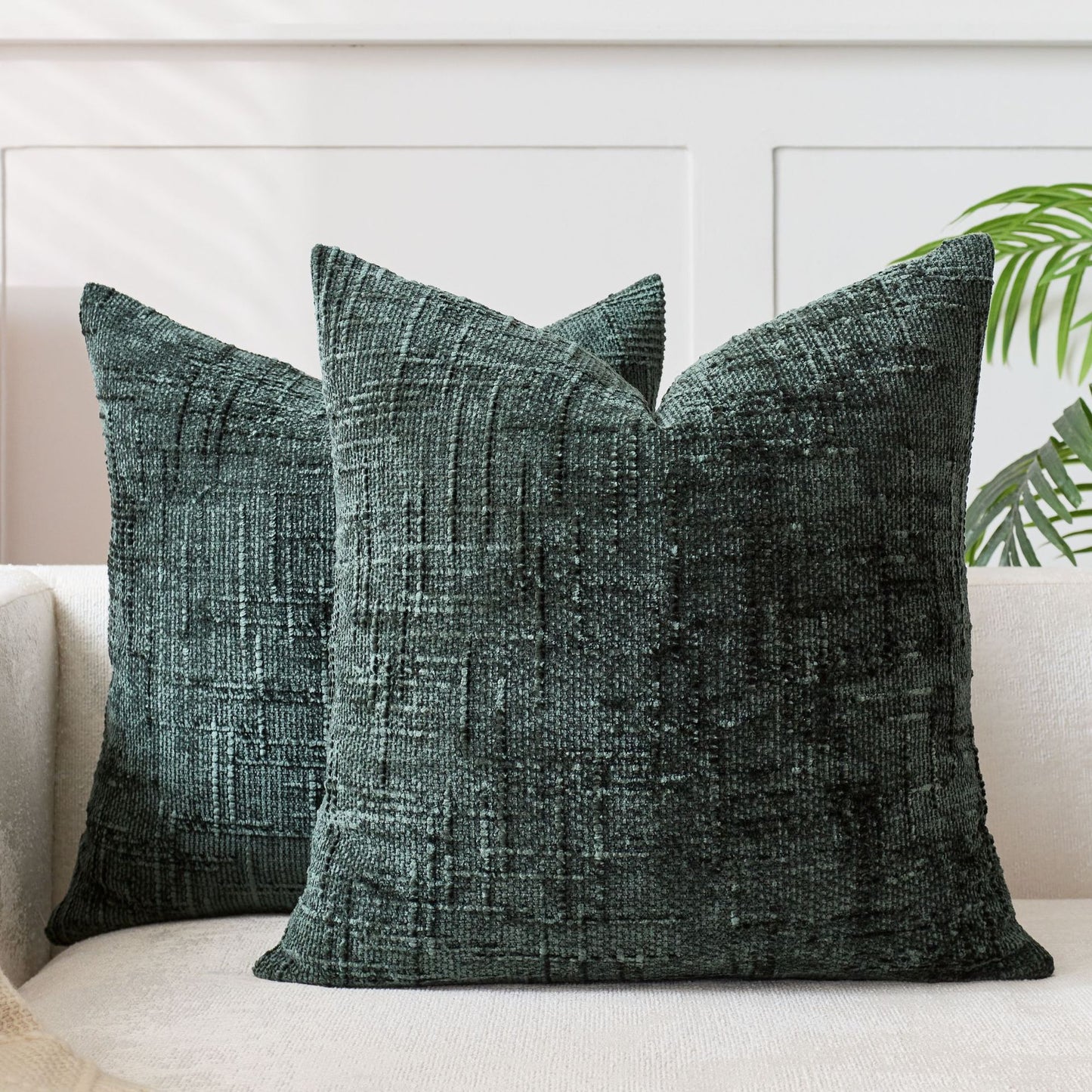 Chunky-spun Bamboo-textured Chenille Pillowcase