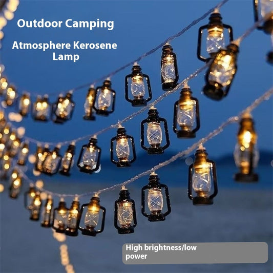Camping Ambience Light LED Retro Kerosene Bottle Light