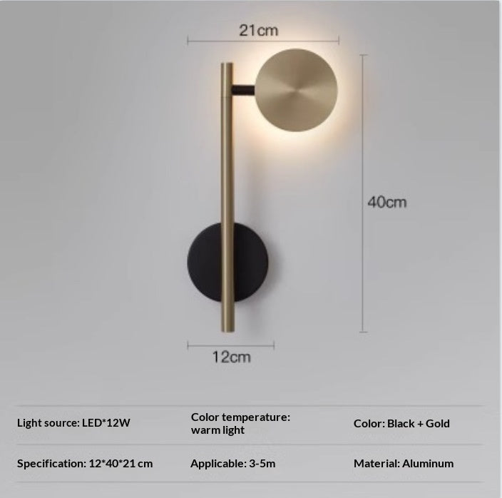 Rotatable Swivel Head Wall Lamp Corridor Bedside